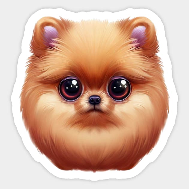 Woofin' Wonderful Pomeranian Sticker by Art By Mojo